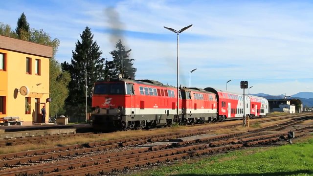ÖBB 2143 038 + 045 mit LP 34141 - Abfahrt St.Pölten Alpenbahnhof [HD]