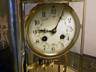 $ Glass French Clock- Striking Clock