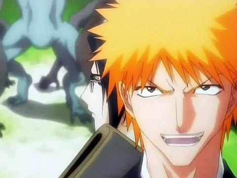 Ichigo and Uryu vs Menos Grande and Hollows English Sub