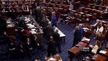 Rand Paul Fist Bumps Harry Reid on Senate Floor