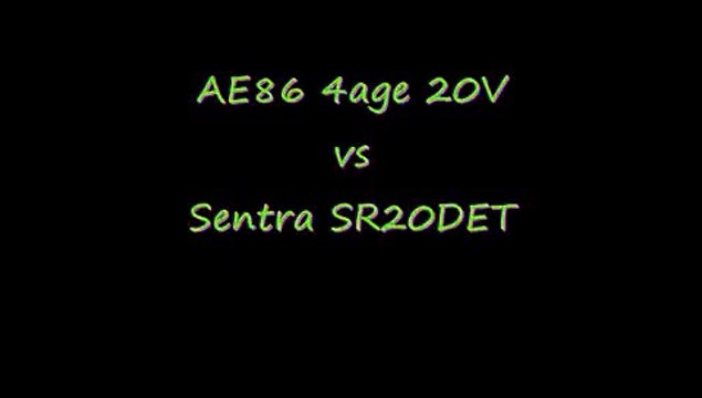 Nissan Sentra SR20DET vs Toyota AE86 4age 20V all motor