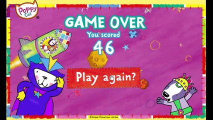 Poppy Cat Smashteroids Cartoon Animation Sprout PBS Kids Game Play Walkthrough
