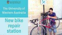 New Student Central bike repair station