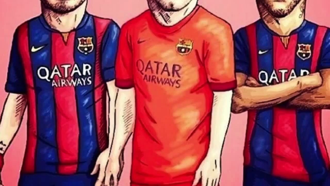 FUNNY MESSI, SUAREZ, NEYMAR CARTOON