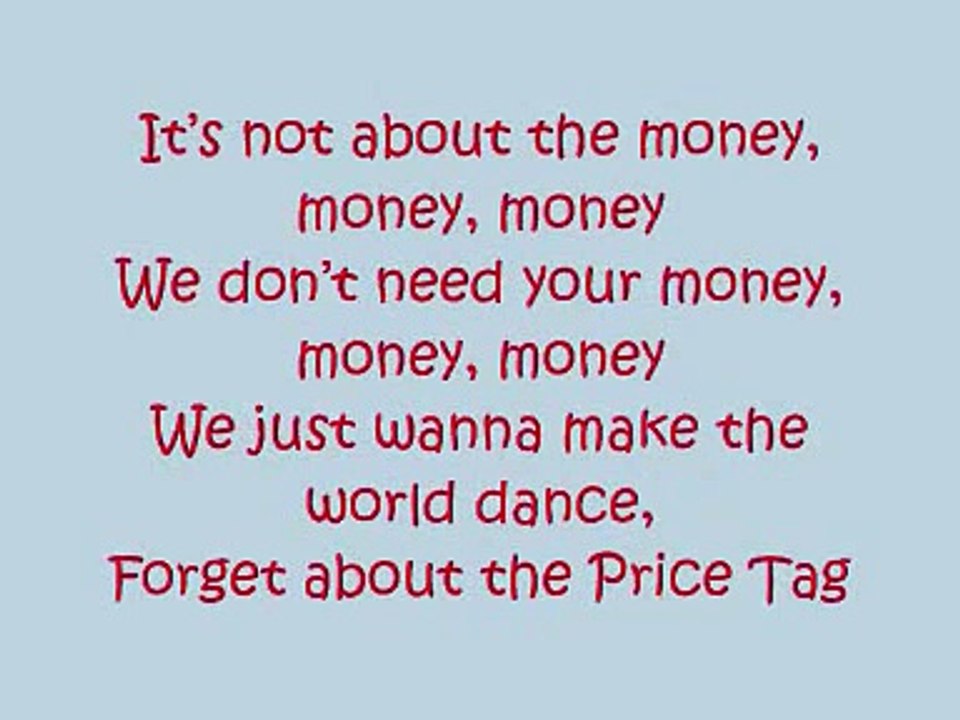 jessie j ft bob price tag lyrics