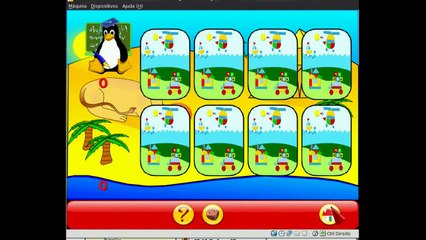 GCompris no Live Doudou Linux - Programas e jogos educativos para crianças