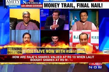 The Newshour Debate: #Lalitgate clincher 3.0: Son front, Vasundhara Raje beneficiary?