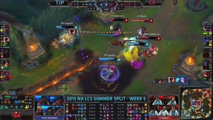 Impulse (XWX Orianna) VS C9 (Incarnation Viktor) Highlights  - 2015 NA LCS Summer W5D2