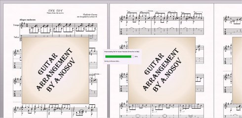 Le Jouet (V.Cosma) Sheet music for guitar