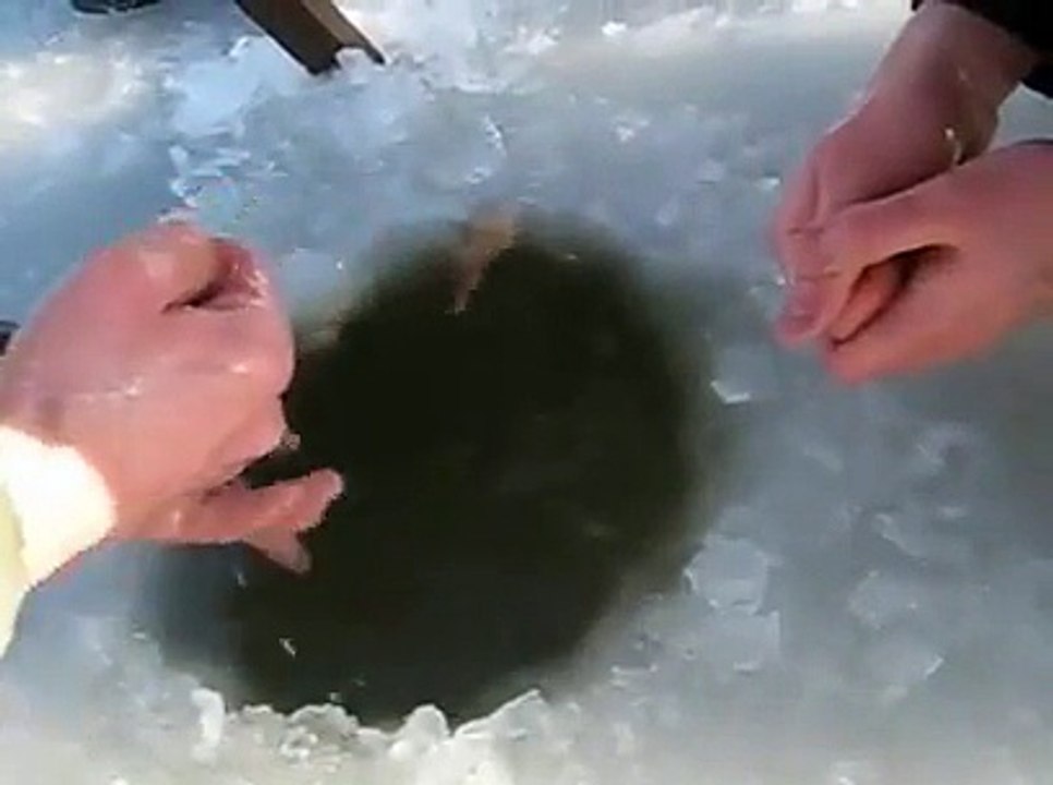 Great Catch Under Ice