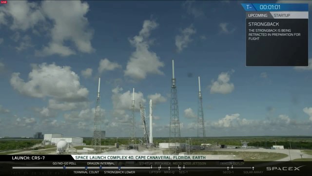 Explosion en vol de la navette SpaceX falcon 9 - CRS-7
