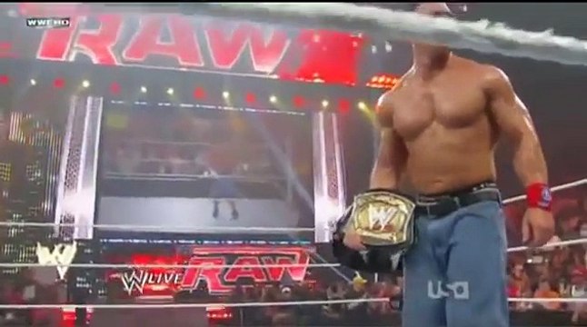 ‪WWE RAW 7 25 2011 - CM PUNK Return with new entrance(John Cena New WWE Champion)