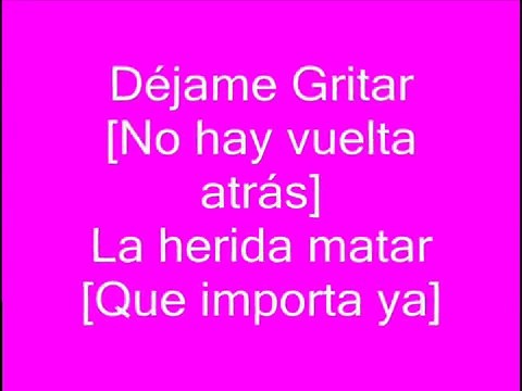 Déjame Gritar-Kudai [letra]