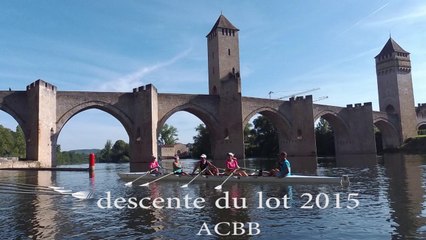 Descente du Lot 2015, par ACBB Aviron