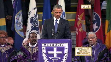 Barack Obama chante Amazing Grace en hommage aux victimes de la tuerie de Charleston