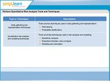 PMI-RMP Certification Training Online | Perform Quantitative Risk Analysis Tools and Techniques