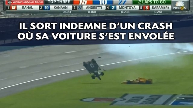 Il sort indemne d'un crash où sa voiture s'est envolée