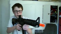 Dumb kid accidently shoots screen with airsoft gun - hilarious FAIL!