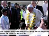 Pope Francis arrives in Sri Lanka for first leg of weeklong Asian tour