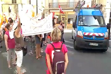 Avignon : les 12 crèches municipales fermées, les agents dans la rue