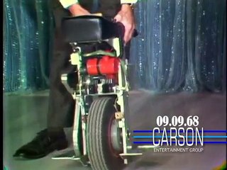 Johnny Carson Blooper: Johnny's Unicycle Demo Goes Wrong on "The Tonight Show" — 1968