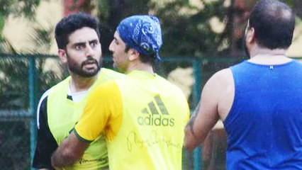 Abhishek Bachchan Serious FIGHT @ Charity Football Practice Match