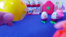 Play Doh Kinder Surprise Eggs Frozen Peppa Pig Tom and Jerry Barbie Egg