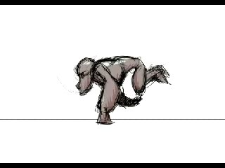 gorilla run cycle animation