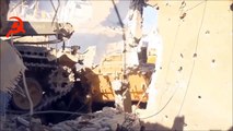 Syrian army / Hezbollah x AL-QAEDA .  Saving Tank .
