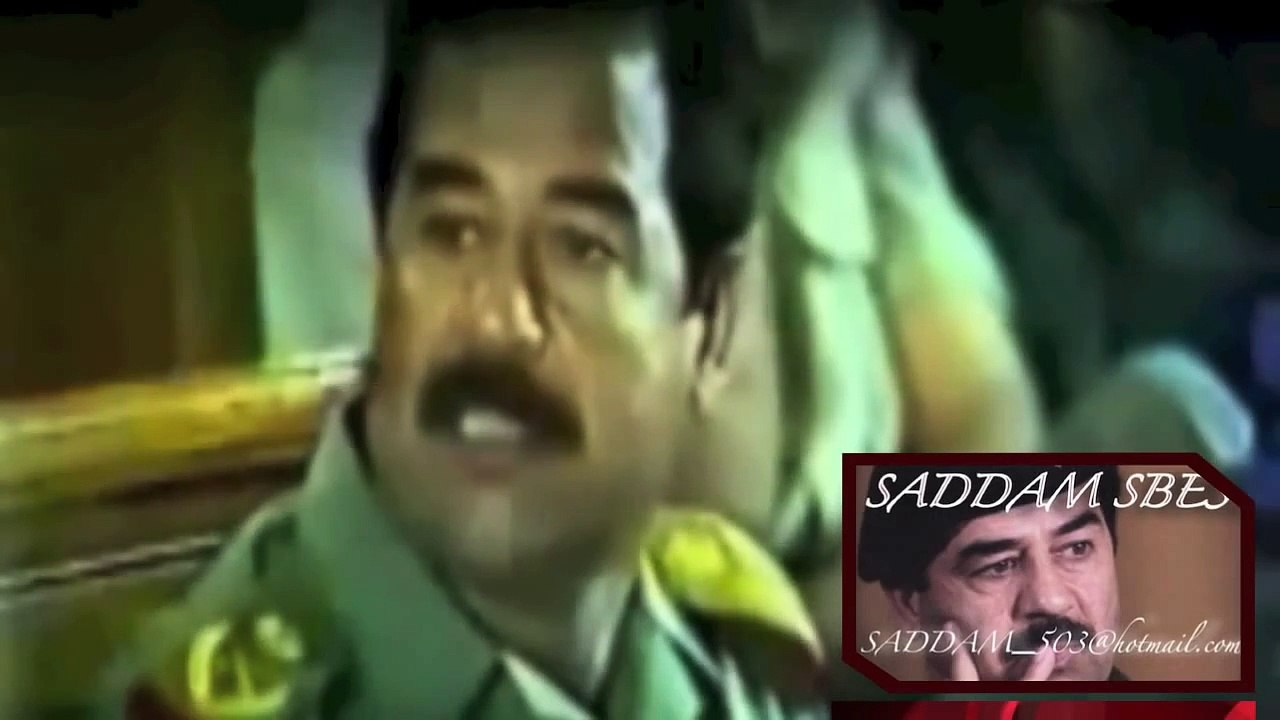 صدام حسين يتحدث عن الحصانه...صدام سبيع...