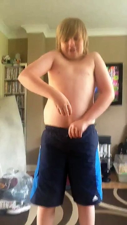 Sticking ice in his pants