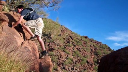 Hiking Camelback Mountain Arizona (Rockclimbing)