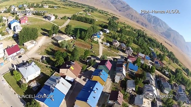 TUNCELİ OVACIK HAVA GÖRÜNTÜLERİ-MUNZUR NEHRİNİN DOĞUŞU HAVADAN