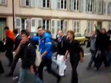 Manifestation lycéenne spontanée à Metz du Lycée Louis-Vincent