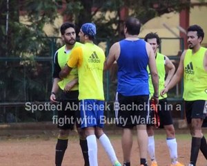 Spotted Abhishek Bachchan in a fight with Bunty Walia