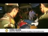 Desperate search  for China quake survivors