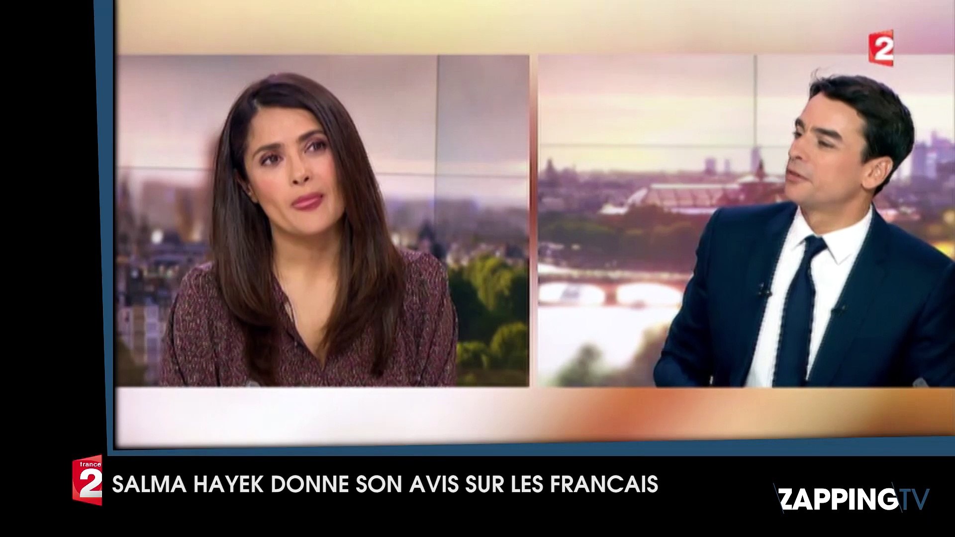 Salma Hayek : "Les Français se plaignent tout le temps de la France !" -  Vidéo Dailymotion