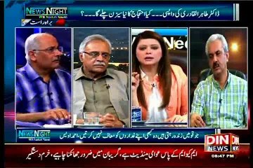 DIN NEWS News Night with Neelum Nawab with MQM Asif Hasnain (28 June 2015)