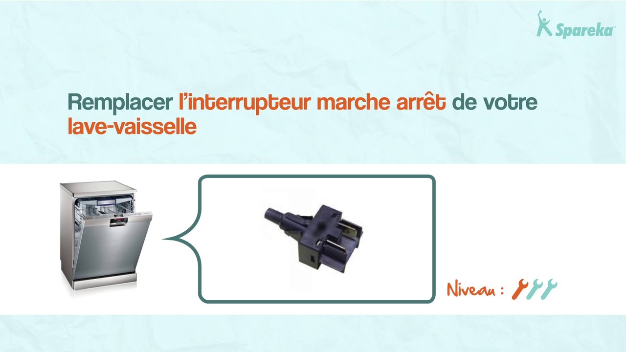 Remplacer Bouton Lave Vaisselle