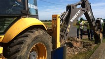 Une centaine de caravanes installées dans un champ