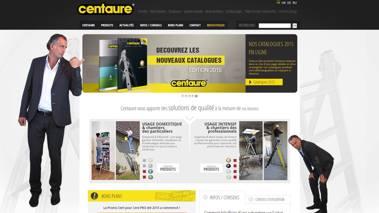 Web'Trophees 2015 : CENTAURE, lauréat "Industrie et services aux entreprises"
