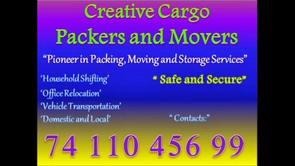 Packers and Movers Service. Call 74 110 45699