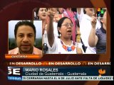 Guatemaltecos exigen renuncia de Pérez Molina en cumbre de SICA