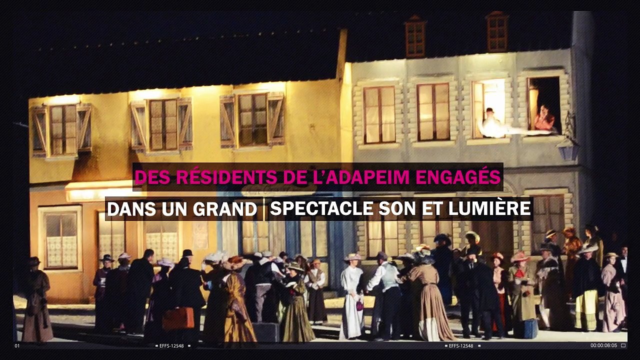 Des résidents de l'Adapeim engagés dans un grand spectacle son et lumière