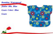 Bumkins Waterproof Junior Bib  Blue Gears