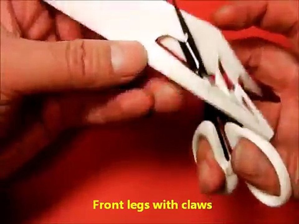 Let's make a dragon of KiriOrigami paper craft