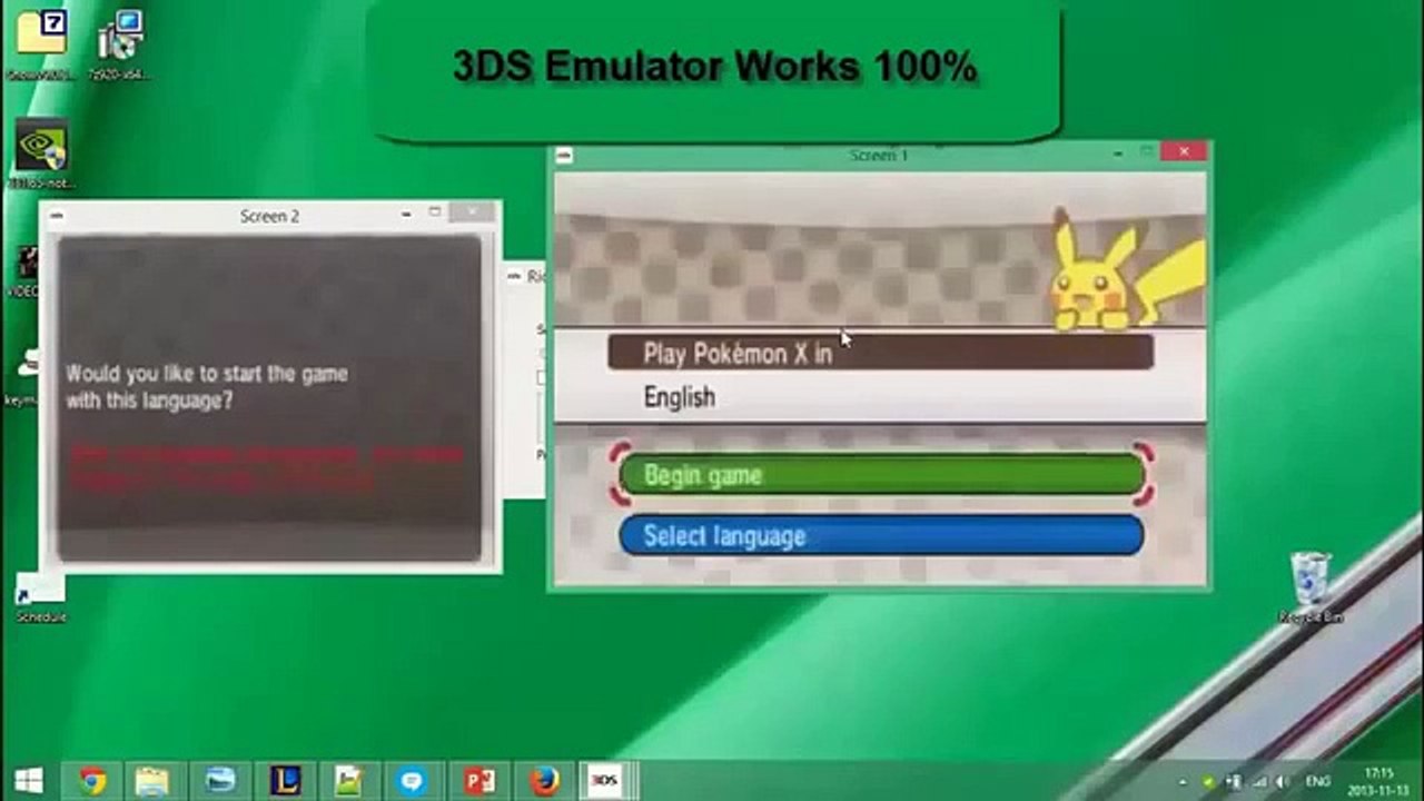 Pokemon X and Y Emulator ~ PC ~ Nintendo 3DS Emulator
