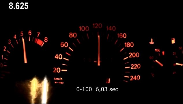 Opel Astra 2.0 16v GSI 0-100 km/h, 0-200 km/h acceleration after remap