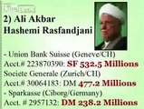 IRAN NEWS - NOTICIAS IRANIAN MULLAHS BANK ACCOUNT UNVEILED !!!