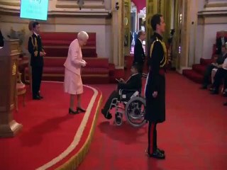 Salman Ahmad from Pakistan receives “The Queen's Young Leaders” award at Buckingham Palace